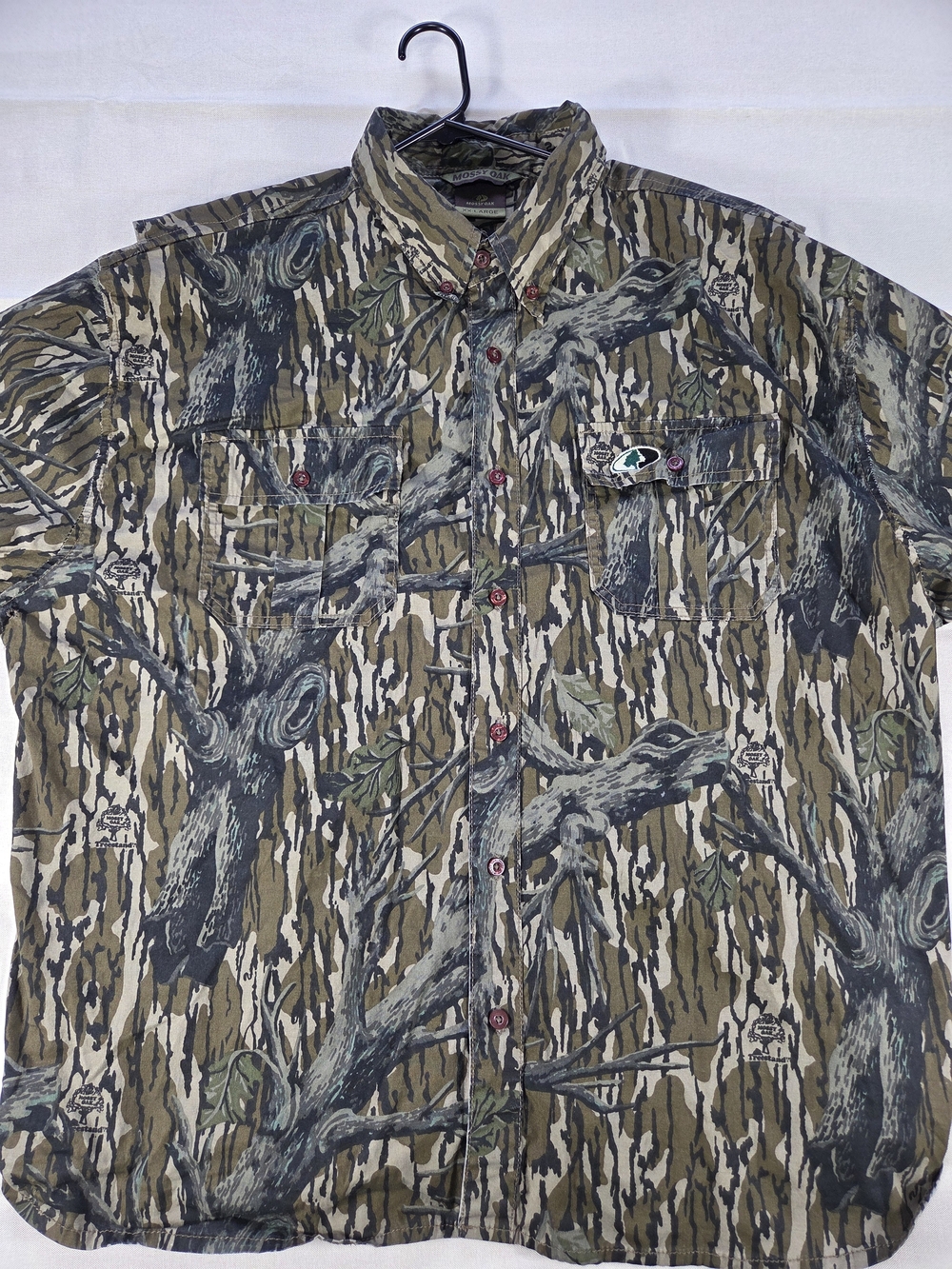 Mossy Oak Treestand Camo Button Up Hunting Shirt XXL
